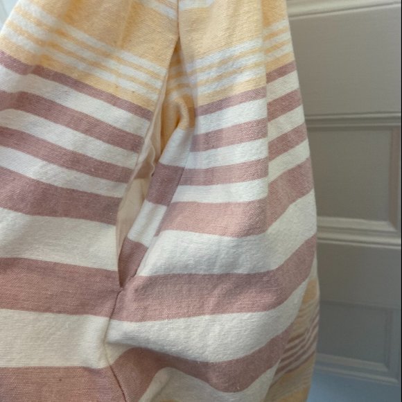 Mara Hoffman Sand Stripe Button Up Midi Dress - Picture 8 of 9